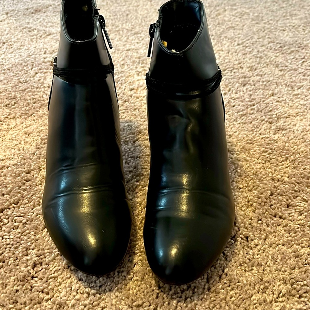 A pair of women’s booties